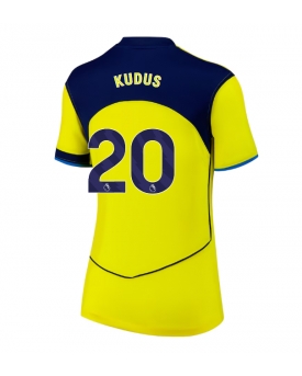 Billige Fotballdrakt Tottenham Hotspur Mohammed Kudus #20 Replika Tredjedrakt Dame 2025-26 Kortermet Billige Fotballdrakt Tottenham Hotspur Mohammed Kudus #20 Replika Tredjedrakt Dame 2025-26 Kortermet